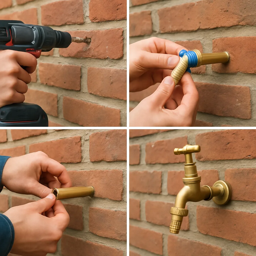 Buitenkraan installeren stap voor stap