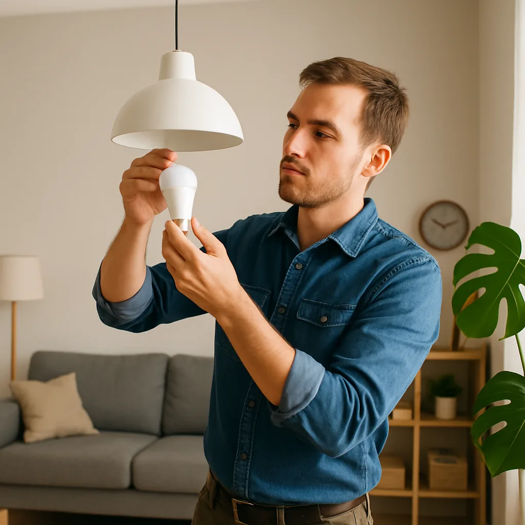 Duurzame verlichting installeren in huis
