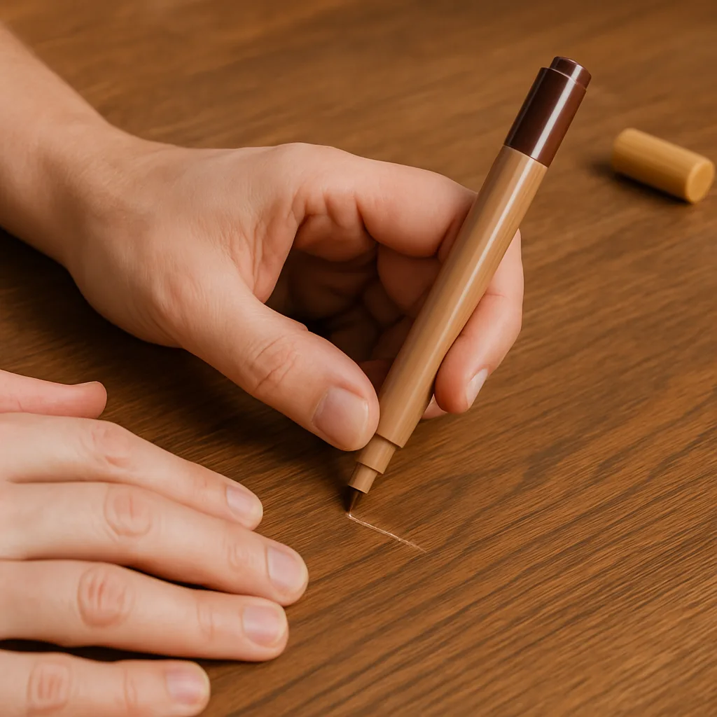 Kleine krasjes op meubels eenvoudig herstellen