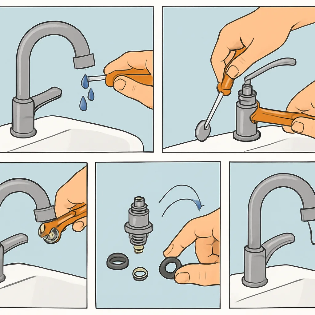 Lekkende kraan repareren in vijf stappen