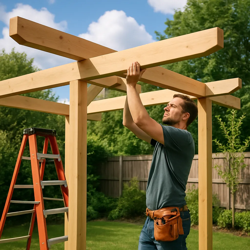 Pergola bouwen in je eigen tuin