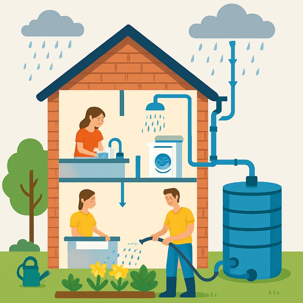 Regenwater hergebruiken in huis en tuin