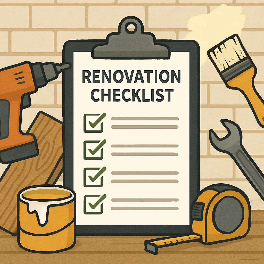 Renovatie checklist voor beginners