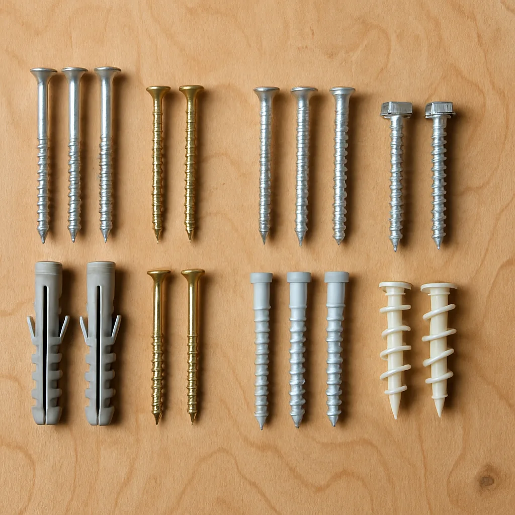 Schroeven en pluggen kiezen voor elke muur