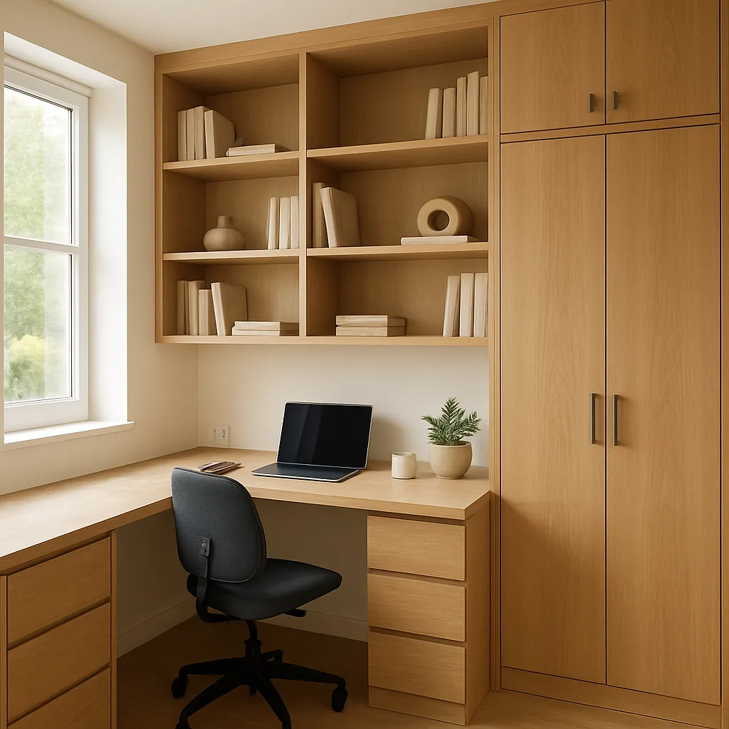 Thuis kantoor bouwen met maatwerk meubels