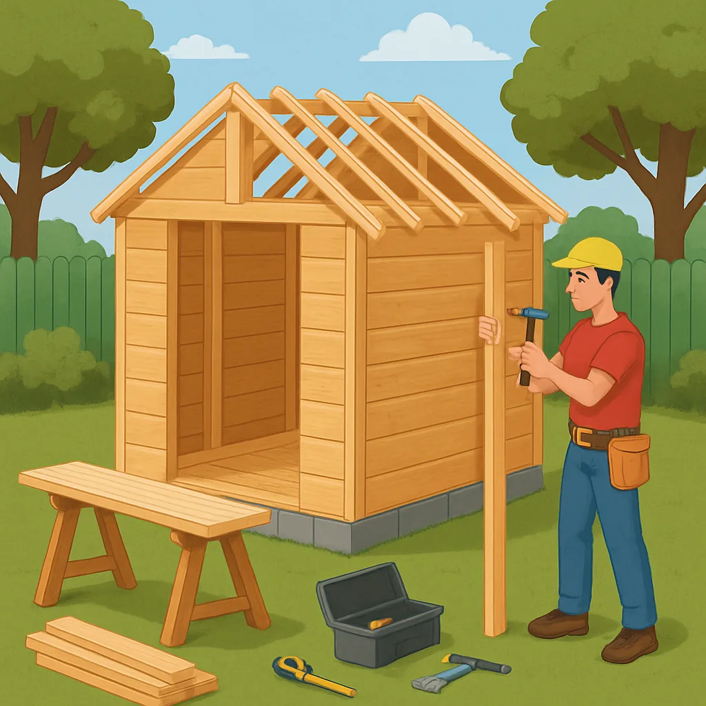 Tuinhuis bouwen voor beginners