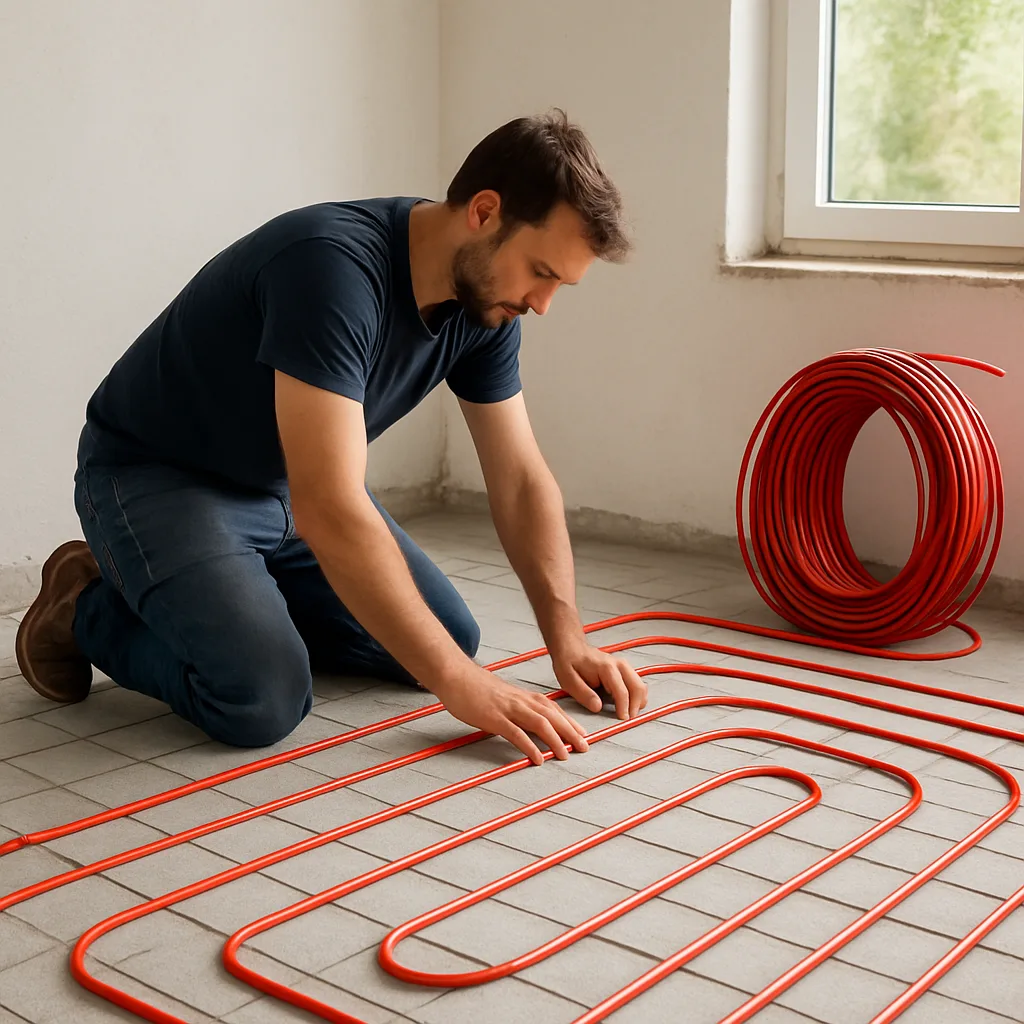 Vloerverwarming aanleggen zonder professionele hulp
