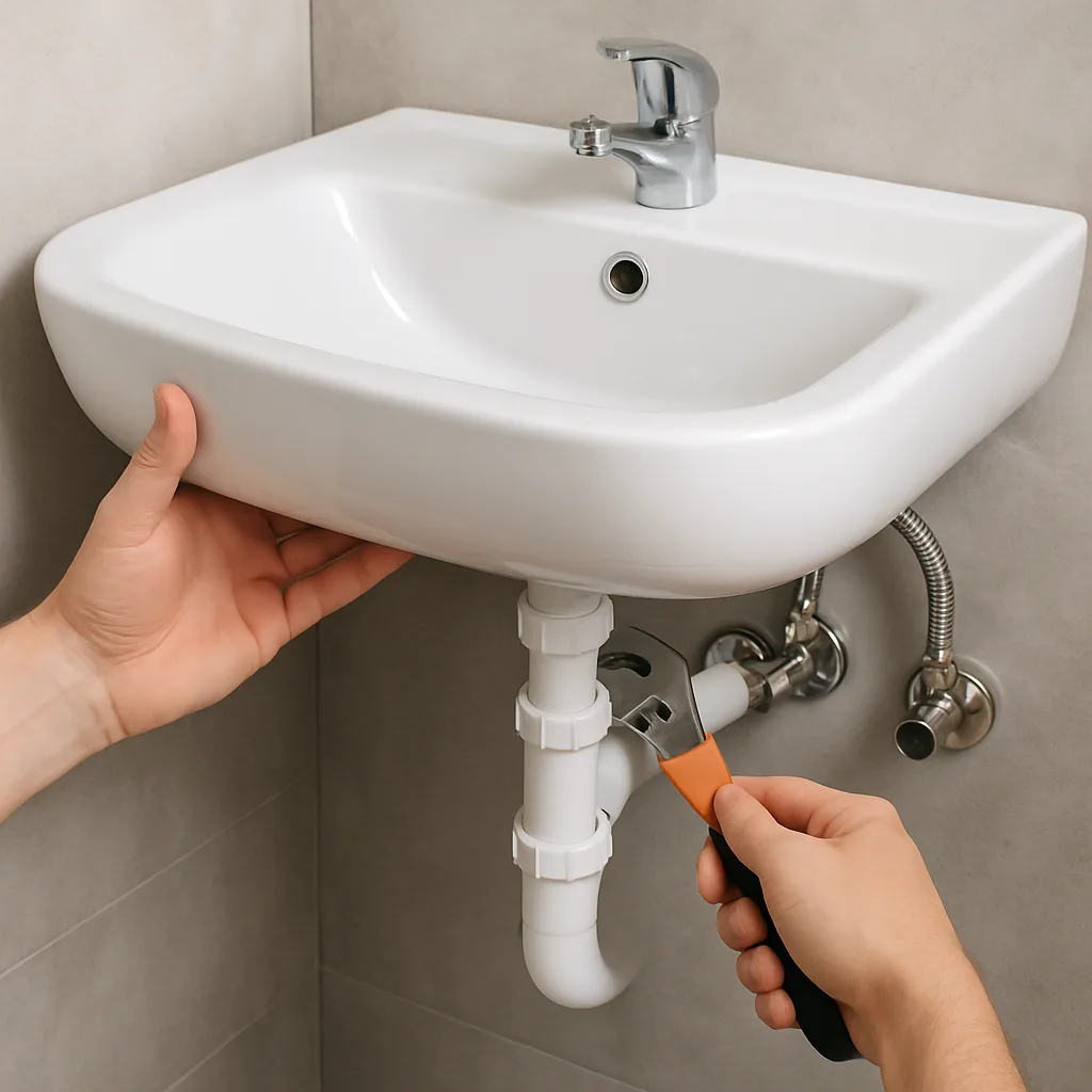 Wastafel installeren zonder loodgieter