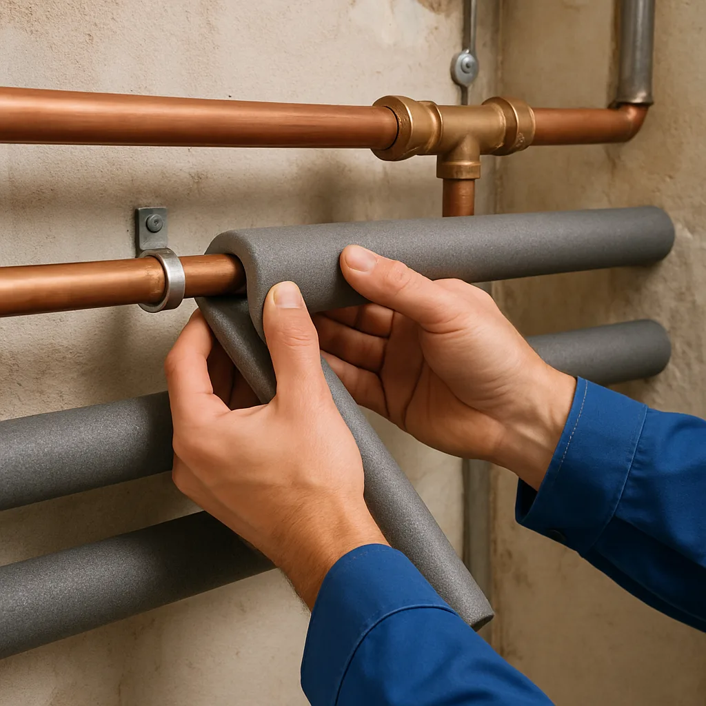 Waterleidingen isoleren voor energiebesparing