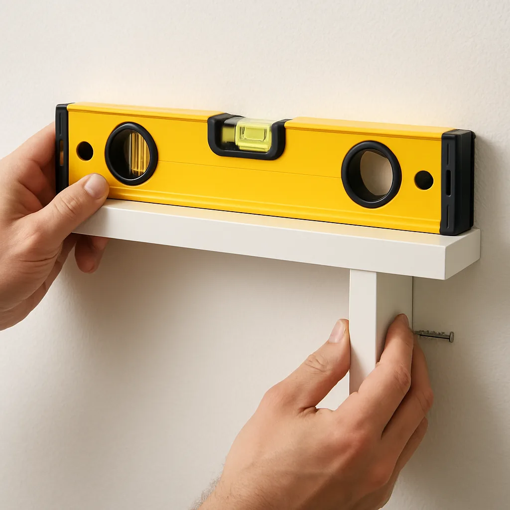 Waterpas gebruiken voor perfecte rechte montage