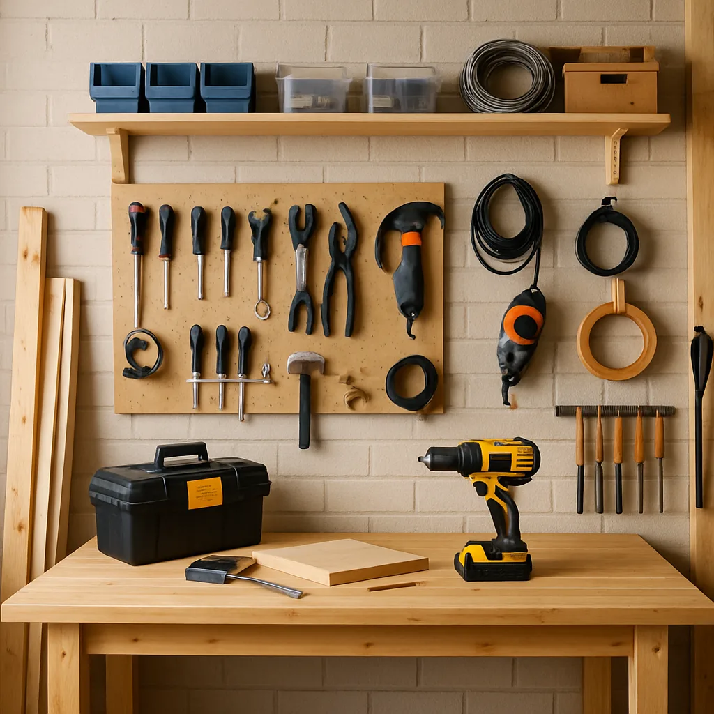 Werkplaats inrichten voor thuis klussen