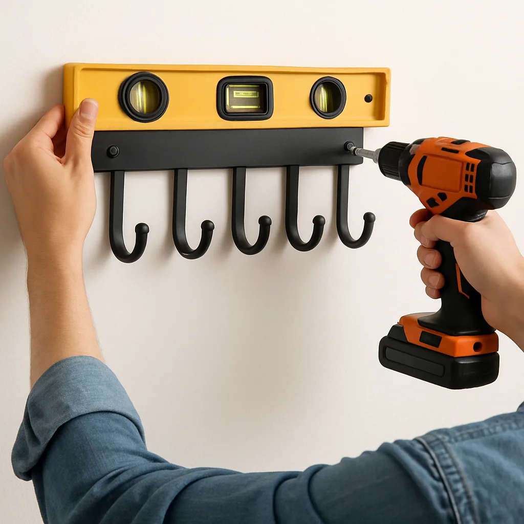 Zelf een kapstok recht ophangen