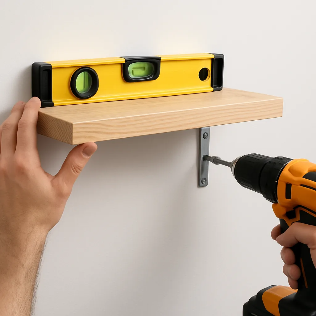 Zelf een plank ophangen zonder scheve gaten